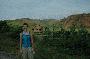 Tina on the road back to the China border outside of Muang Sing