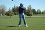 Golfing with Grandpa Daniels in Waterloo, Iowa (great form)